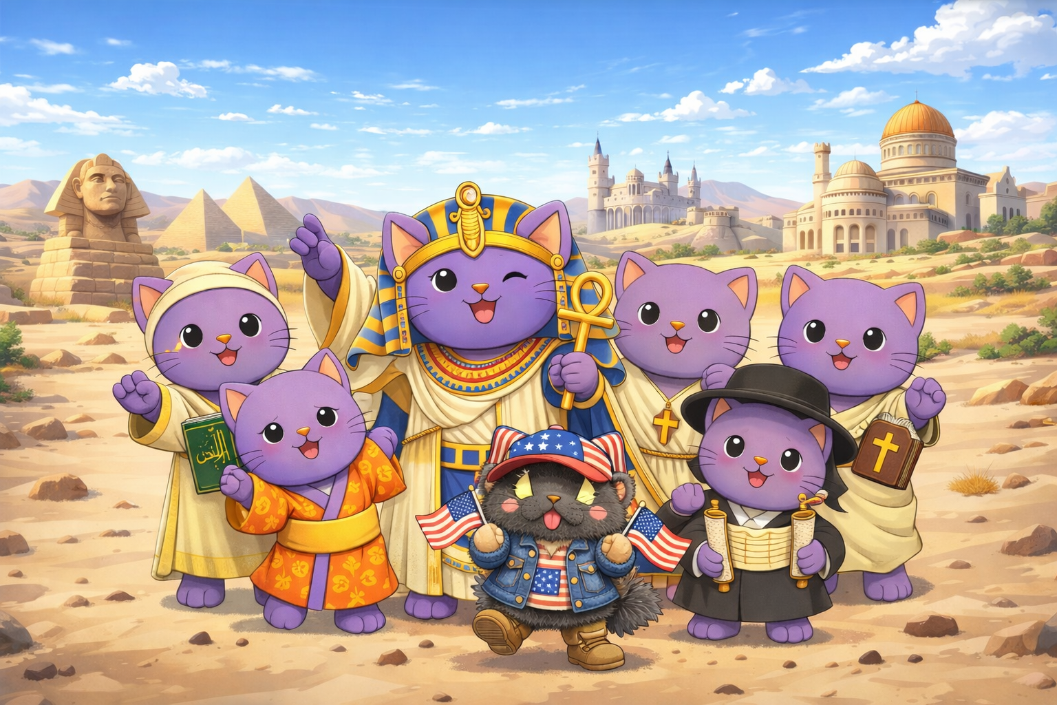 Historia with Johan characters illustration